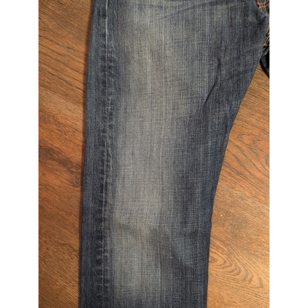 Vintage Levi's 501 Men's Button 32x34 Jeans Medium Wash Whiskered Diststressed - Picture 5 of 16